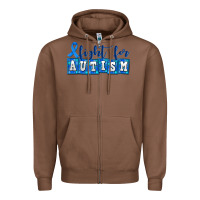 Chestnut fight for autism Zipper Hoodie - AdoDesignShop