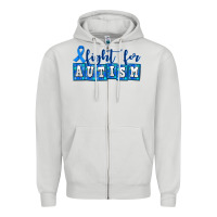 Dove Grey fight for autism Zipper Hoodie - AdoDesignShop