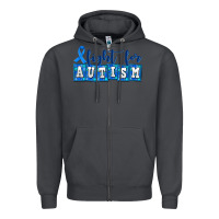 Smoke fight for autism Zipper Hoodie - AdoDesignShop