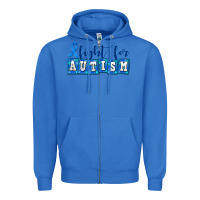True Royal fight for autism Zipper Hoodie - AdoDesignShop