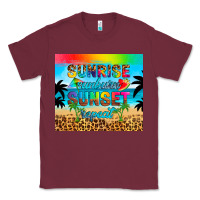 Burgundy sunrise sunburn sunset repeat Classic Tee - Artiststas