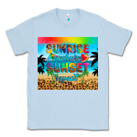 Dusty Blue sunrise sunburn sunset repeat Classic Tee - Artiststas