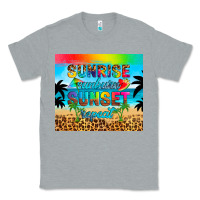 Heather Grey sunrise sunburn sunset repeat Classic Tee - Artiststas
