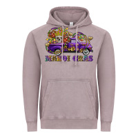Mardi Gras Skull Truck Vintage Hoodie | Teevron