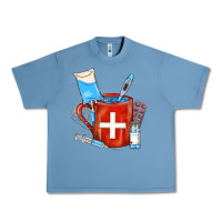 Pebble Blue Nurse Coffee Mug Urban Heavy Tee - FaDigitalArtStudio