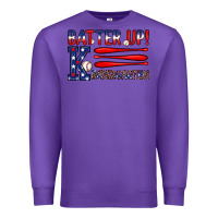 Purple patriotic baseball kindergarten theme Premium Sweatshirt - JahusDesignShop