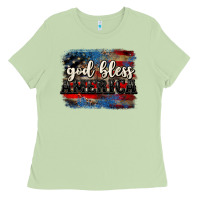Matcha God bless America  4th of July Ladies Tee - CowGirlArtShop