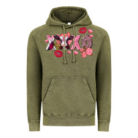 Vintage Olive Xoxo Baby Cow Valentine's Day Vintage Hoodie - FaDigitalArtStudio