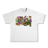 Lunar Rock Louisiana Mardi Gras Urban Heavy Tee - FaDigitalArtStudio