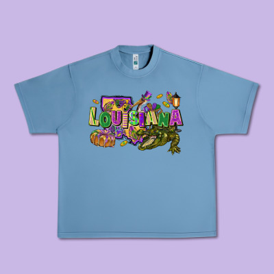 Louisiana Mardi Gras Urban Heavy Tee Designed By Fadigitalartstudio