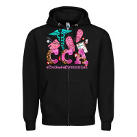 Black cca  continuing care assistant with crocs Zipper Hoodie - AdoDesignShop
