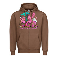 Chestnut cca  continuing care assistant with crocs Zipper Hoodie - AdoDesignShop