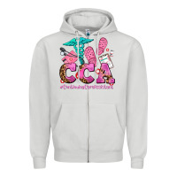 Dove Grey cca  continuing care assistant with crocs Zipper Hoodie - AdoDesignShop