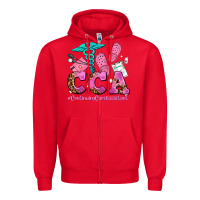 Red cca  continuing care assistant with crocs Zipper Hoodie - AdoDesignShop