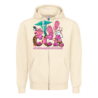 Sandshell cca  continuing care assistant with crocs Zipper Hoodie - AdoDesignShop