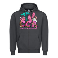 Smoke cca  continuing care assistant with crocs Zipper Hoodie - AdoDesignShop