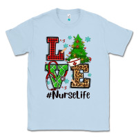 Dusty Blue love nurse life christmas Classic Tee - CowGirlArtShop