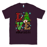 Plum love nurse life christmas Classic Tee - CowGirlArtShop