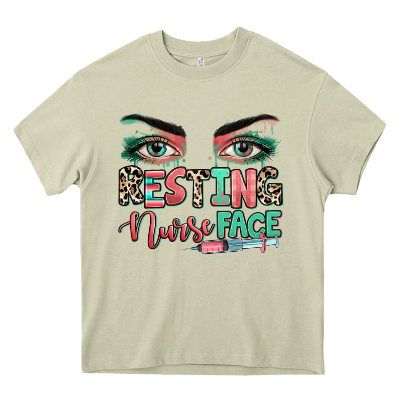 Resting Nurse Face Heavy Core Tee by RanaPortraitStore | Teevron