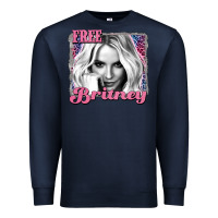 Navy free britney Premium Sweatshirt - AdoDesignShop