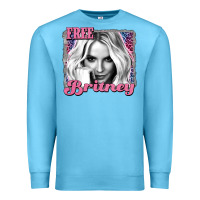Ocean Blue free britney Premium Sweatshirt - AdoDesignShop