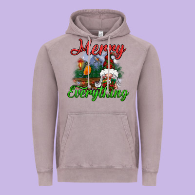 Merry Everything Vintage Hoodie Designed By Bundleandbundleshop