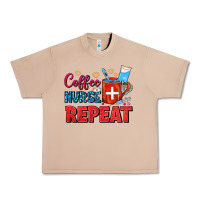 Burro Coffee Nurse Repeat Urban Heavy Tee - FaDigitalArtStudio
