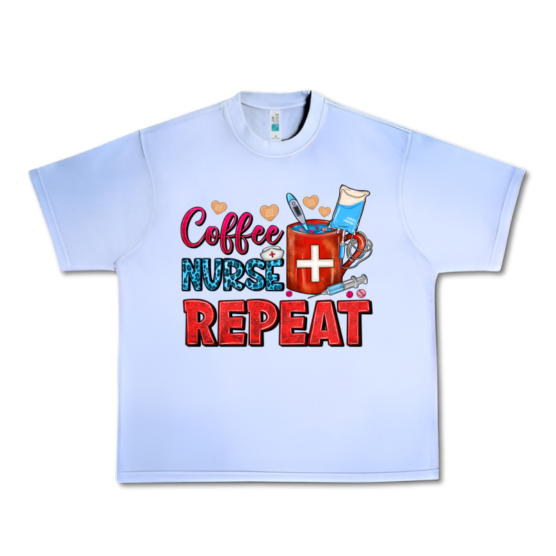 Coffee Nurse Repeat Urban Heavy Tee by FaDigitalArtStudio | Teevron