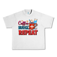 Lunar Rock Coffee Nurse Repeat Urban Heavy Tee - FaDigitalArtStudio