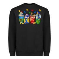 Black autism coffee cup Heavyweight Sweatshirt - AdoDesignShop