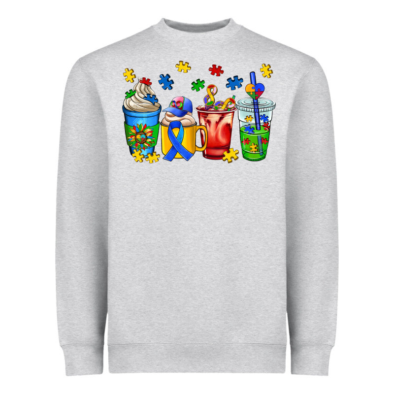 Autism Coffee Cup Heavyweight Sweatshirt by AdoDesignShop | Teevron