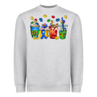 Heather Grey autism coffee cup Heavyweight Sweatshirt - AdoDesignShop