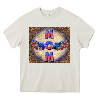 Cream American mom Heavy Core Tee - TumblerDesignByShophia