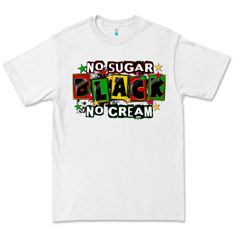 No Sugar No Cream Black Premium Tee by CowGirlArtShop | Teevron