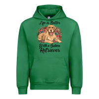Emerald life is better with a golden retriever Urban Hoodie - JahusDesignShop