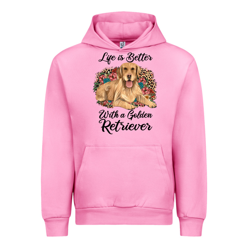 Life Is Better With A Golden Retriever Urban Hoodie by JahusDesignShop | Teevron
