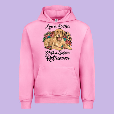 Life Is Better With A Golden Retriever Urban Hoodie Designed By Jahusdesignshop