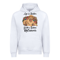 White life is better with a golden retriever Urban Hoodie - JahusDesignShop