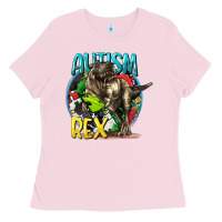Bubblegum Pink Autism Rex Ladies Tee - CowGirlArtShop