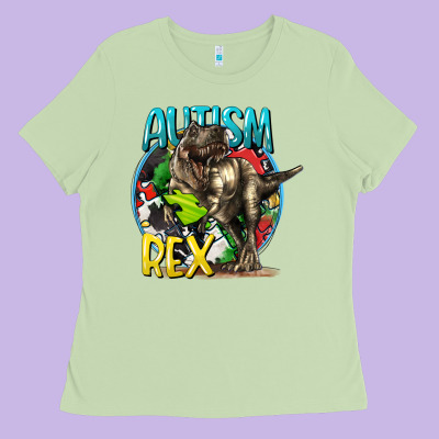 Autism Rex Ladies Tee Designed By Cowgirlartshop