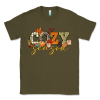 Army Green cozy season Classic Tee - CowGirlArtShop