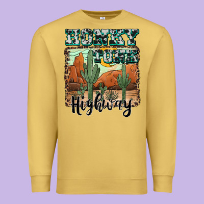Honky Tonk Highway Premium Sweatshirt Designed By Adodesignshop