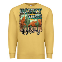 Antique Gold honky tonk highway Premium Sweatshirt - AdoDesignShop