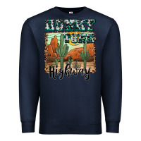 Navy honky tonk highway Premium Sweatshirt - AdoDesignShop