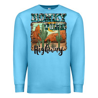 Ocean Blue honky tonk highway Premium Sweatshirt - AdoDesignShop