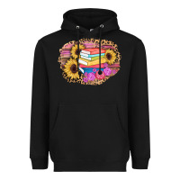Books Sunflower Back To School Background Heavyweight Hoodie | Teevron