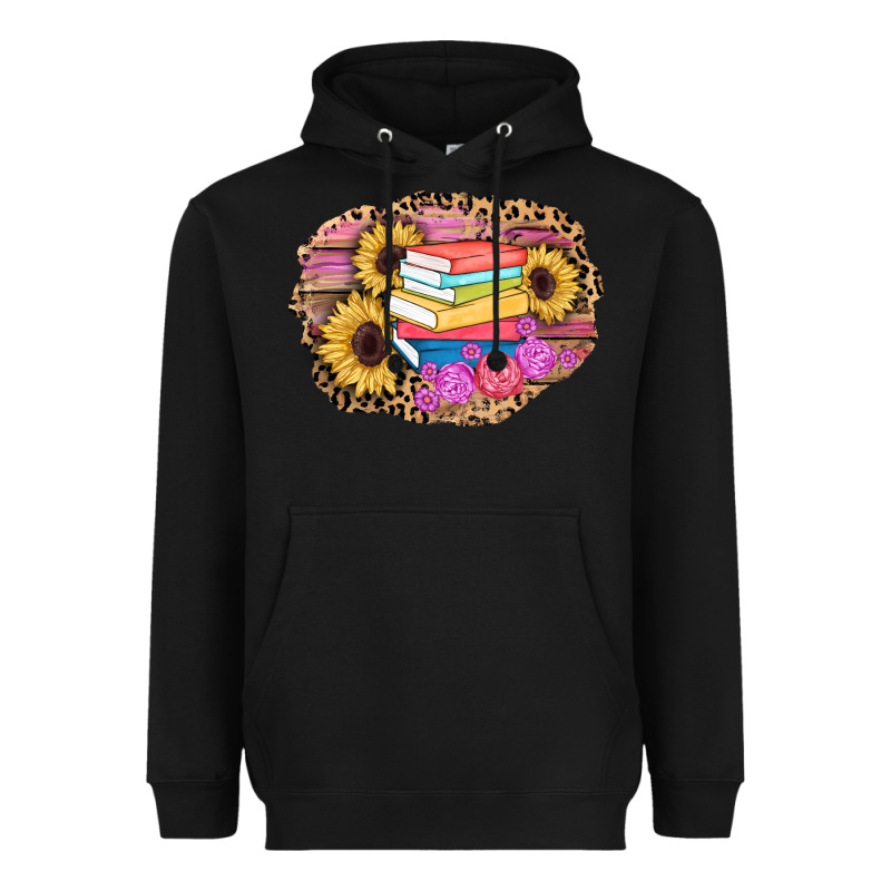 Books Sunflower Back To School Background Heavyweight Hoodie by AdoDesignShop | Teevron