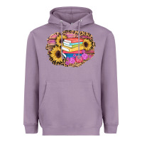Lavender books sunflower back to school background Heavyweight Hoodie - AdoDesignShop