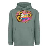 Sage books sunflower back to school background Heavyweight Hoodie - AdoDesignShop