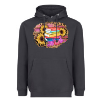 Smoke books sunflower back to school background Heavyweight Hoodie - AdoDesignShop